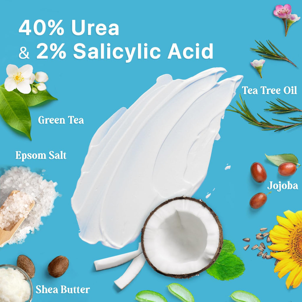 Ebanel Bundle of 40% Urea Cream 4.6 Oz, and Exfoliating Face Scrub Peeling Gel 4.12 Oz Ebanel buy supplements Au