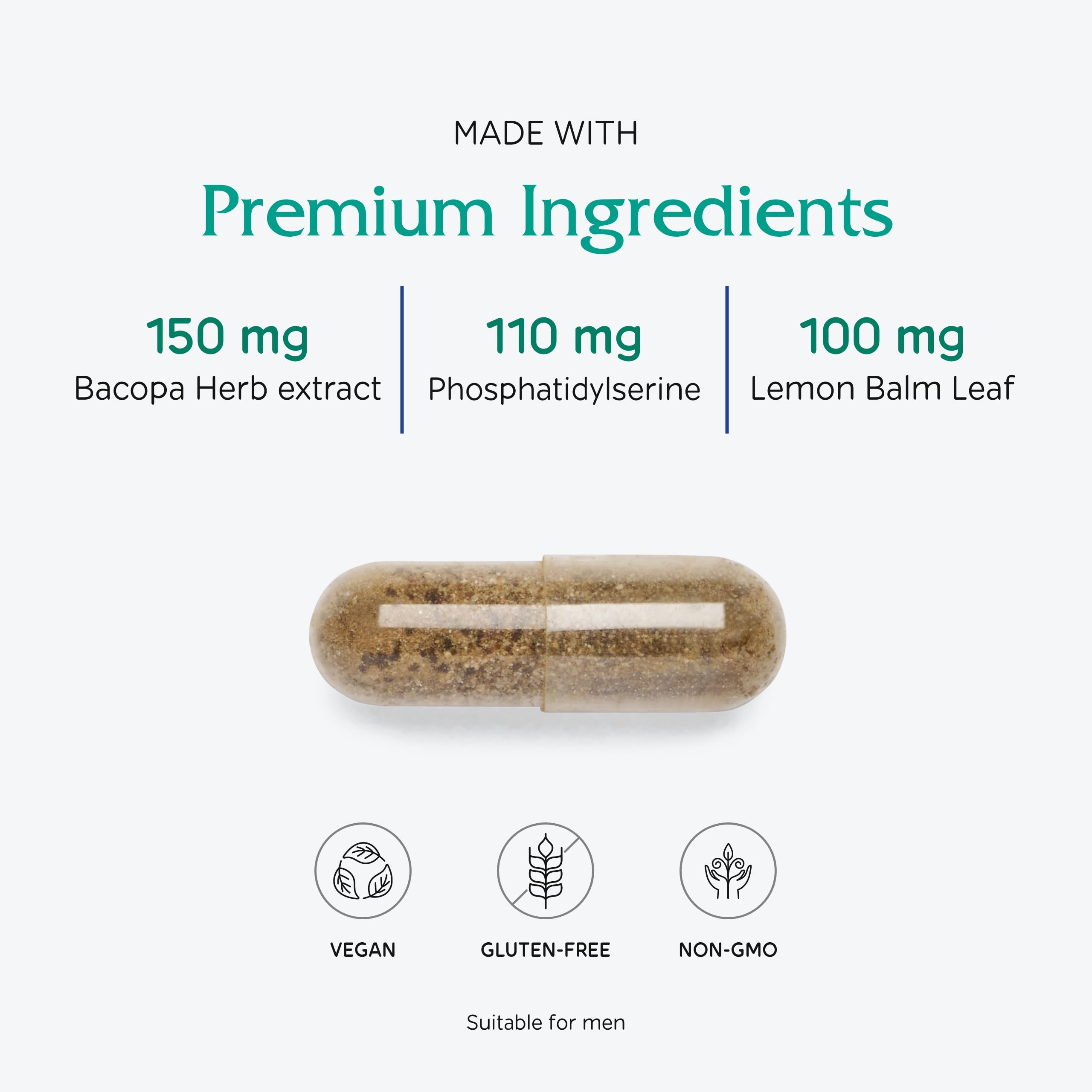 Vitanica MindBlend, Brain Support, Vegan, 60 Capsules Vitanica buy supplements Au