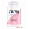 Supplement bottle labeled 'Gracewell' for bladder control support on a white background