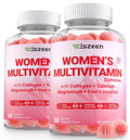 Wiszeen Sugar Free Methylated Multivitamin for Women Gummies, Biotin, Collagen, Calcium, Magnesium, Inositol, Folate, Iron, Vitamin A, C, D, E Wiszeen