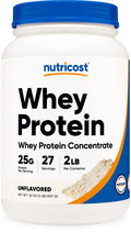 Nutricost Whey Protein Concentrate (Unflavored) 2LBS - Gluten Free & Non-GMO NutricostBuy Supplements Australia