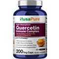 NusaPure Quercetin Complex: Bromelain, Vitamin C, Vitamin D3, Stinging Nettle, Zinc | 200 Veggie Caps (Non-GMO, Bioperine) NusaPureBuy Supplements Australia