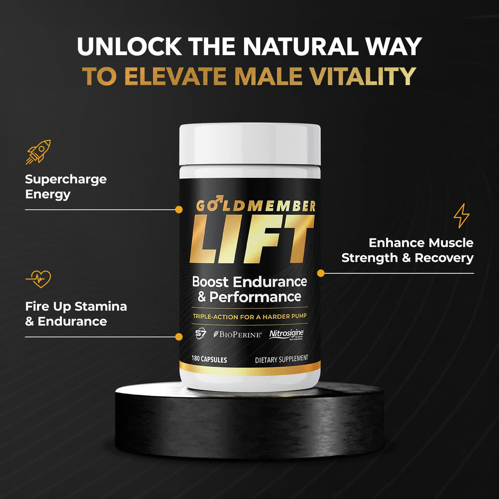 Juvenon GoldMember Lift Nitric Oxide Supplement – Nitrosigine, Trans-Resveratrol, S7 Plant Blend, BioPerine – Circulation, Energy & Muscle Support – 180 Capsules JuvenonBuy Supplements Australia