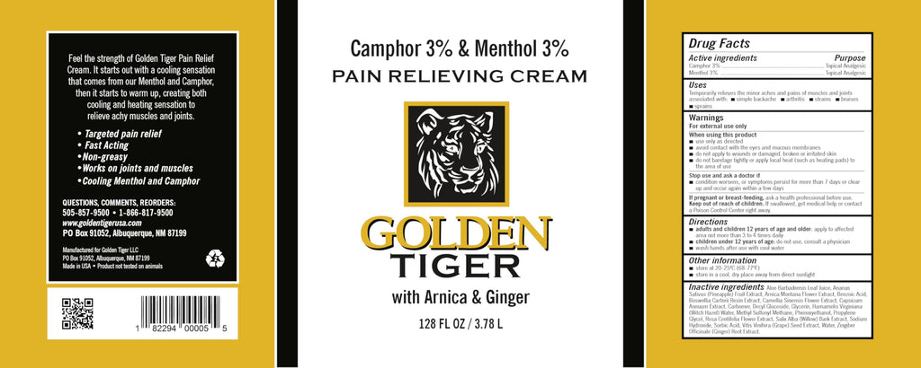 Golden Tiger Pain Relief Cream1 Gallon Golden TigerBuy Supplements Australia