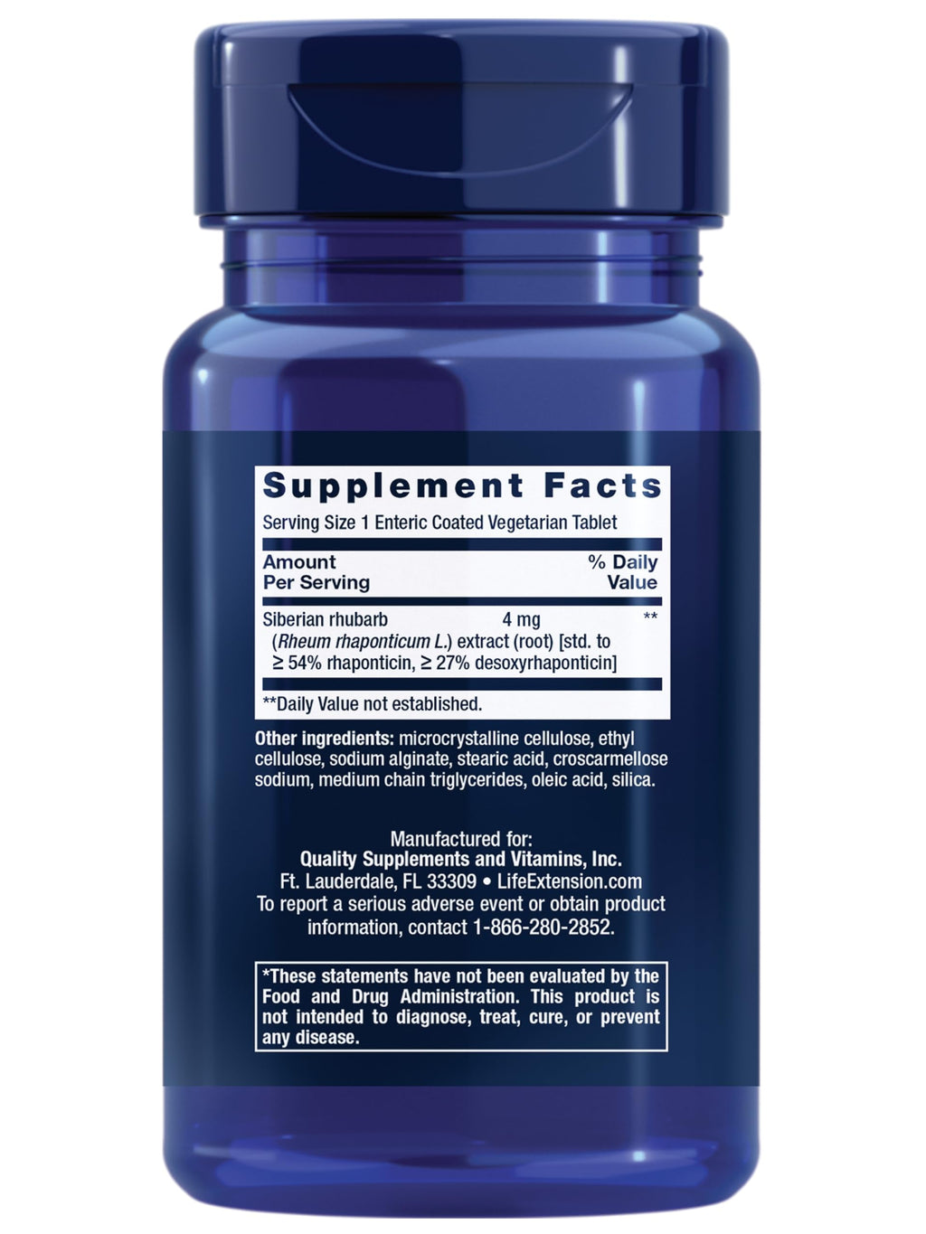 Life Extension Menopause Relief – Siberian Rhubarb, Menopause Supplement for Women, Ease hot Flashes, Mood Swings, Night Sweats Relief, Hormone-Free, Gluten-Free, Non-GMO, Vegetarian, 30 Tablets Life ExtensionBuy Supplements Australia