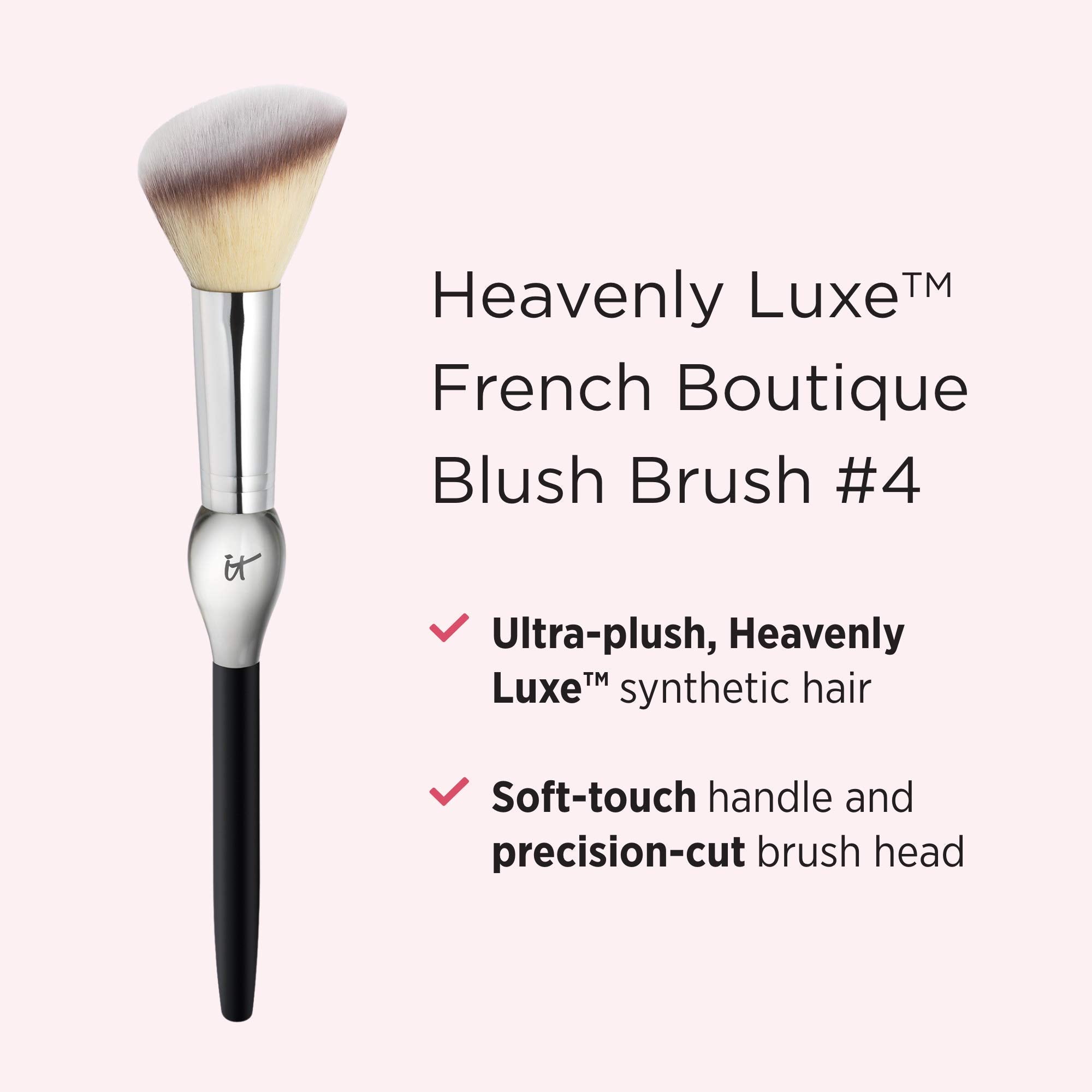 IT Cosmetics Heavenly Luxe French Boutique Blush Brush #4 - Angled Blush Brush for Cheeks - Liquid & Powder Blush Brush - Makeup Brush With Award-Winning Heavenly Luxe Hair IT CosmeticsBuy Supplements Australia