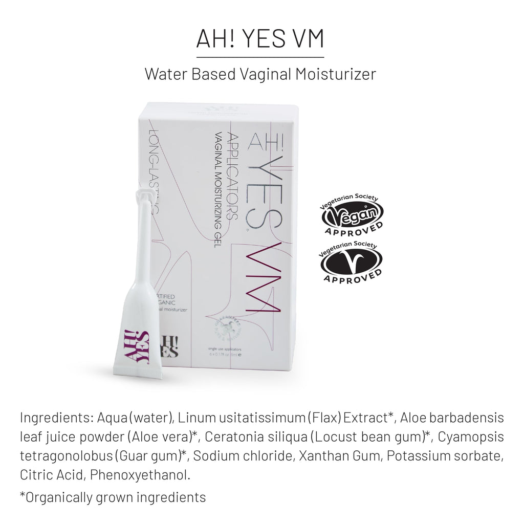 AH! YES® Long Lasting Vaginal Moisturizer for Vaginal Dryness, Water Based & Estrogen-Free, 6 Pre-Filled Applicators AH! YES buy supplements Au