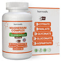 Bottle and packaging of a magnesium supplement with 'harmonify' branding.
