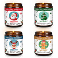 Christmas Candle Set Scented Candle Gift Set, 4 Pack 28 oz Christmas Scented Candles Over 180 Hours