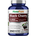 NusaPure Black Cherry Extract 20:1 - Suitable for Vegetarian/Vegan, Non - GMO - 3,000mg 250 Capsules NusaPureBuy Supplements Australia