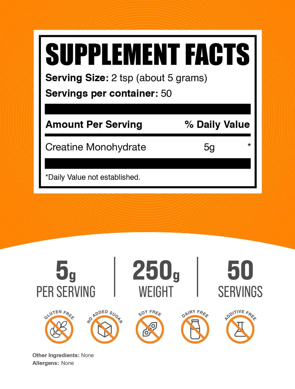 BulkSupplements.com Creatine Monohydrate Powder - Micronized Creatine Powder, Unflavored - Pure & Gluten Free, 5g (5000mg) per Servings, 250g (8.8 oz) (Pack of 1) BulkSupplementsBuy Supplements Australia