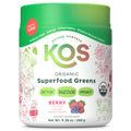 KOS Organic Superfood Greens Powder - Gut Health from Prebiotic Fiber, Supergreens and Adaptogens - USDA Certified Organic, Made in a GMP Certified Facility - 28 Servings Berry KOS buy supplements Au