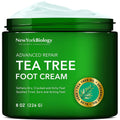 New York Biology Tea Tree Oil Foot Cream for Dry Cracked Feet, Athletes Foot, Nail Fungus