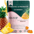 MATOP Probiotic Prebiotic pH Balance Gummies - Vaginal Health Gummies for Women Pro + Prebiotic with Pineapple Flavor, Vegan, Sugar-Free – 90 Gummies (45 Servings) MATOPBuy Supplements Australia