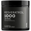 Ultra High Potency Third-Party Tested Trans Resveratrol 1000mg - 98% Pure, Highly Purified and Bioavailable - Resveratrol Polygonum Root Extract - 60 Capsules Toniiq buy supplements Au