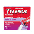 Children's Tylenol Dissolve Packs for Pain Relief, Fever Medication, 160 mg Acetaminophen, Dye Free, Kids' Powder Packets for Cold & Flu Symptom Relief; Wild Berry Flavor, 30 ct.; Pack of 1 TylenolBuy Supplements Australia