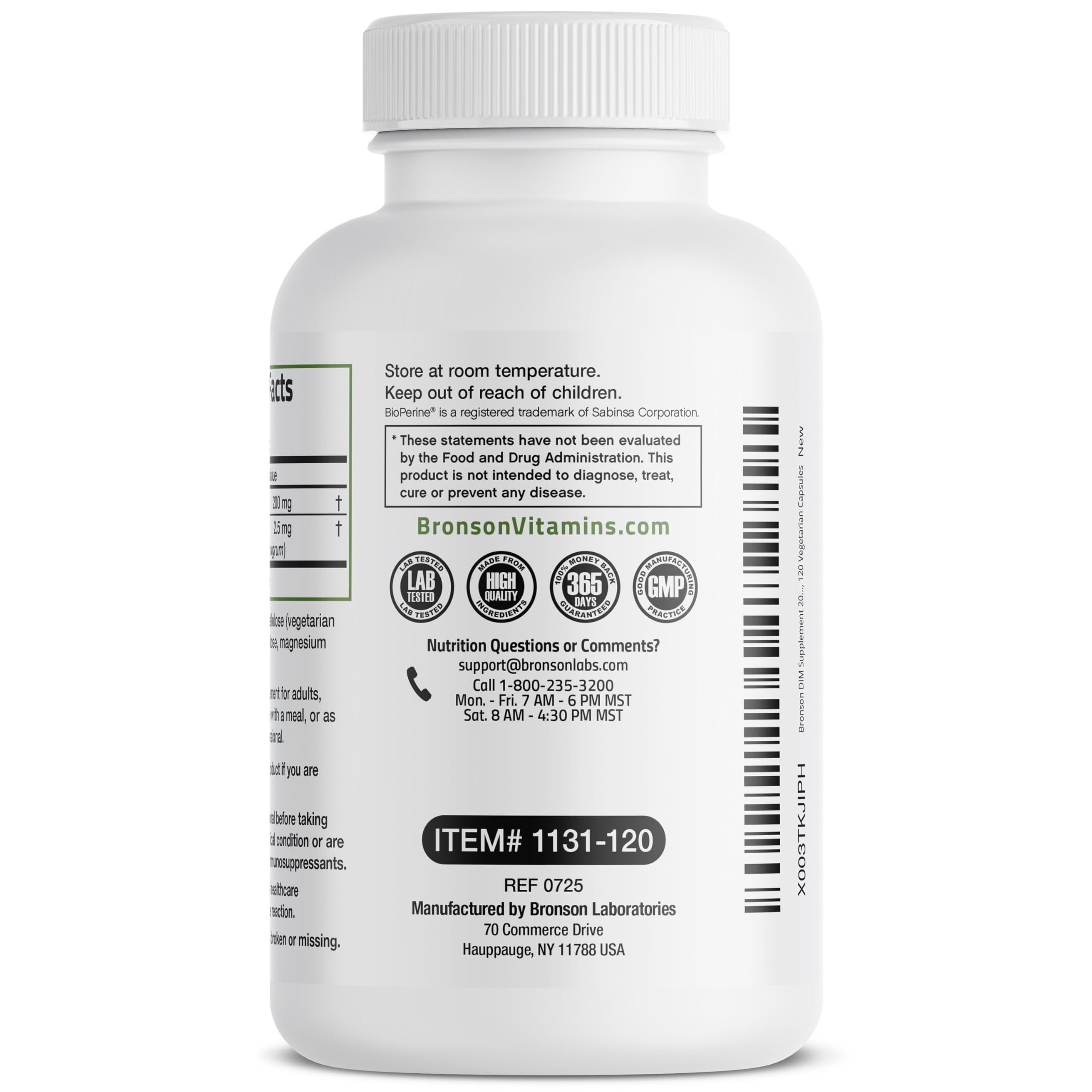 Bronson DIM Supplement 200 MG Diindolymethane with BioPerine for Enhanced Absorption, Estrogen Metabolism & Maintains Balanced Hormone Levels, 120 Vegetarian Capsules BronsonBuy Supplements Australia