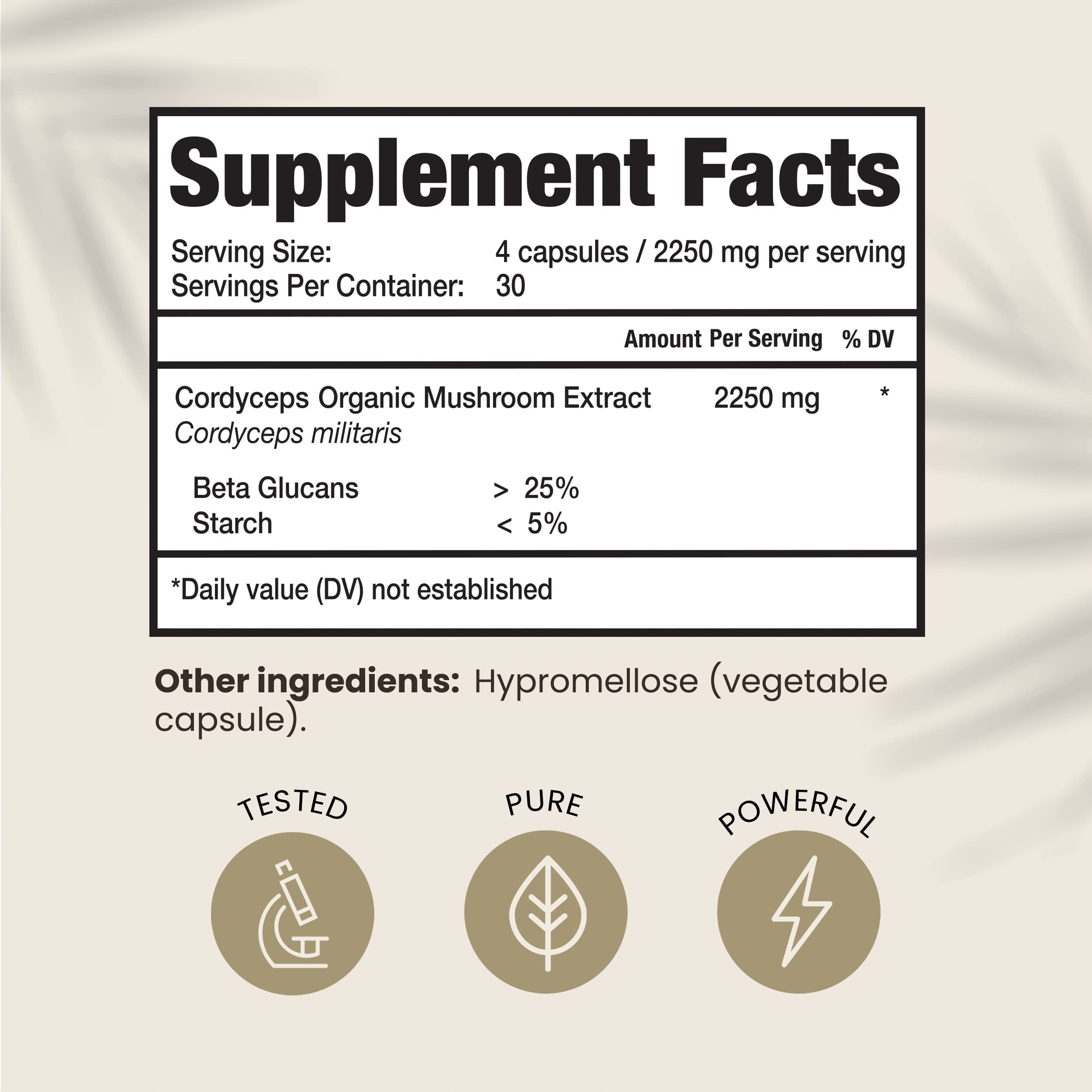 HPD Rx Premium Organic Cordyceps Mushroom Extract Performance Supplement HPD RxBuy Supplements Australia