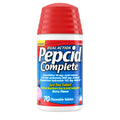 Pepcid Complete Acid Reducer + Antacid Chewable Tablets, 10mg Famotidine, 800mg Calcium Carbonate & 165mg Magnesium Hydroxide per Heartburn Medicine Tablet, Antacid Chews, Berry Flavored, 70 ct Pepcid buy supplements Au