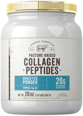 Carlyle Grass Fed Collagen Peptides Powder 20oz | Unflavored | Pasture Raised | Types I & III | 20g of Collagen Per Daily Dose | Non-GMO, Gluten Free | by Herbage Farmstead Carlyle buy supplements Au