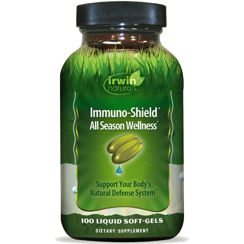 Irwin Naturals Immuno-Shield All Season Wellness for Body's Natural Defense System - 100 Liquid Softgels Irwin NaturalsBuy Supplements Australia