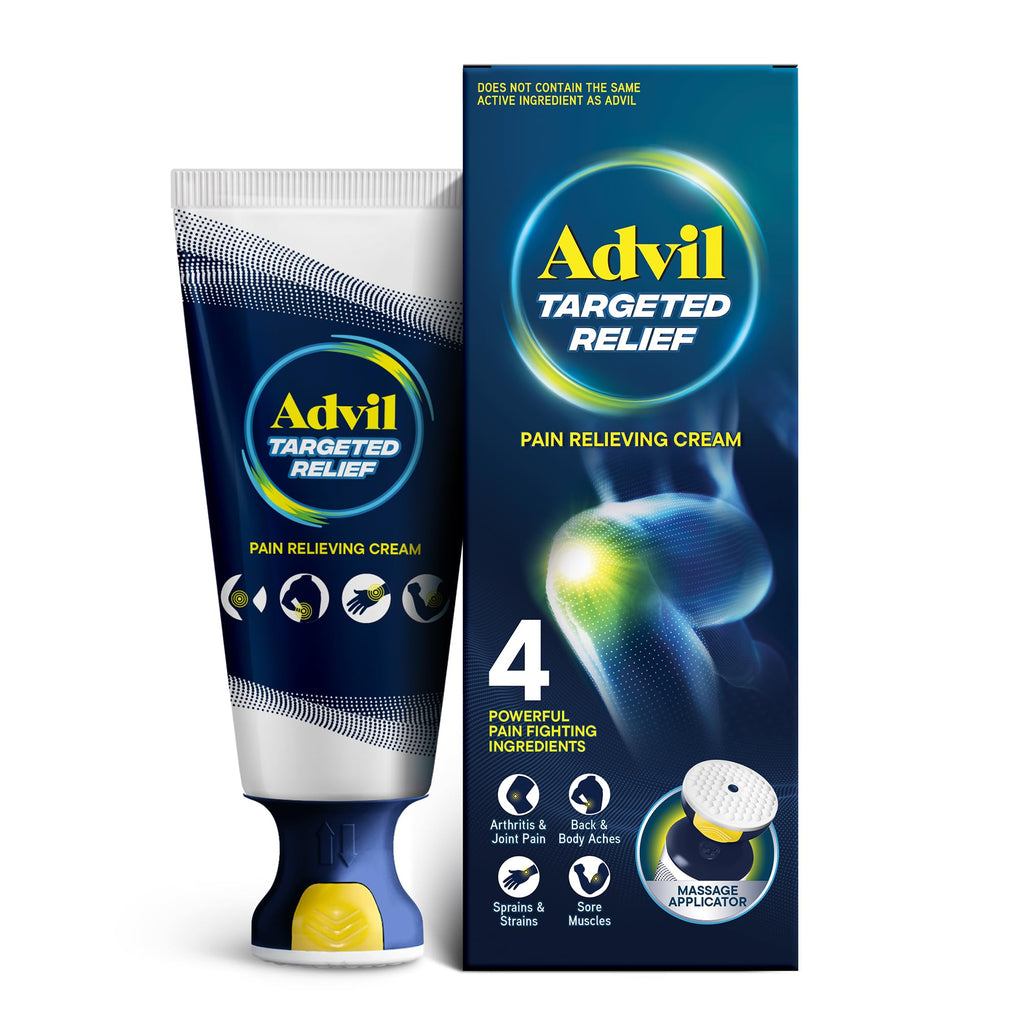 Advil Targeted Relief Pain Relieving Cream with Massage Applicator, Up to 8 Hours of Powerful Relief of Minor Arthritis Pain, Joint Pain, Lower Back Pain and Muscle Pain, 2.5 oz Advil buy supplements Au