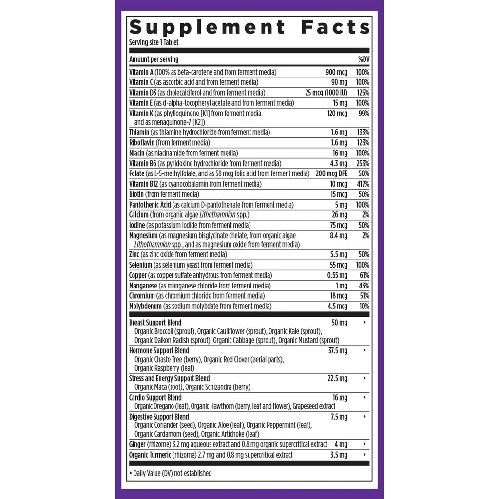 New Chapter Women's Multivitamin 40 Plus for Energy, Healthy Aging + Immune Support with 20+ Nutrients New ChapterBuy Supplements Australia