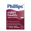 Phillips' Colon Health Daily Probiotic Capsules, 4-in-1 Symptom Defense to help defend against Occasional Gas, Bloating, Constipation, and Diarrhea, Daily Supplement, 60 Count Phillips'Buy Supplements Australia
