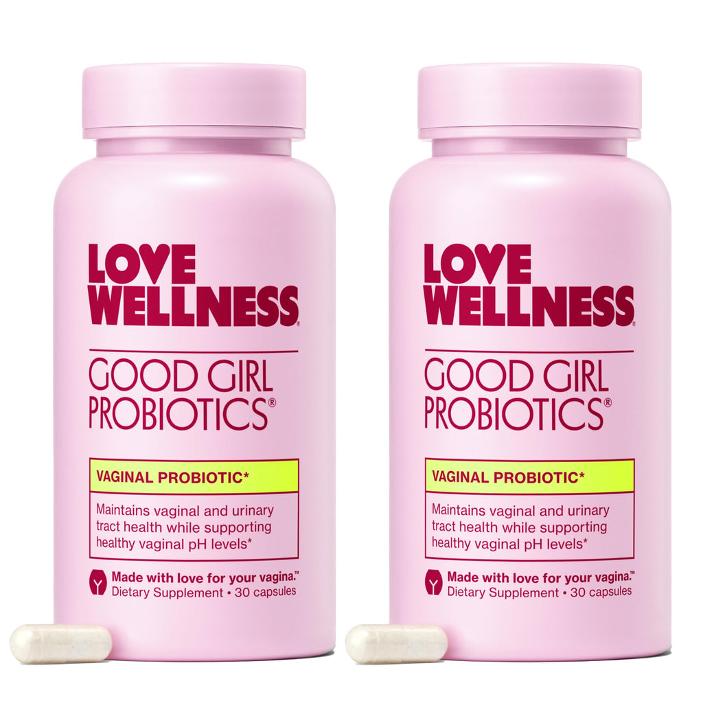 Love Wellness Good Girl Probiotics | Women’s Vaginal Health & pH Balance Supplement | 9-Strain Probiotic for Urinary Tract, Yeast, Odor & Immune Support | Gluten-Free (60-Day Supply) Love Wellness buy supplements Au