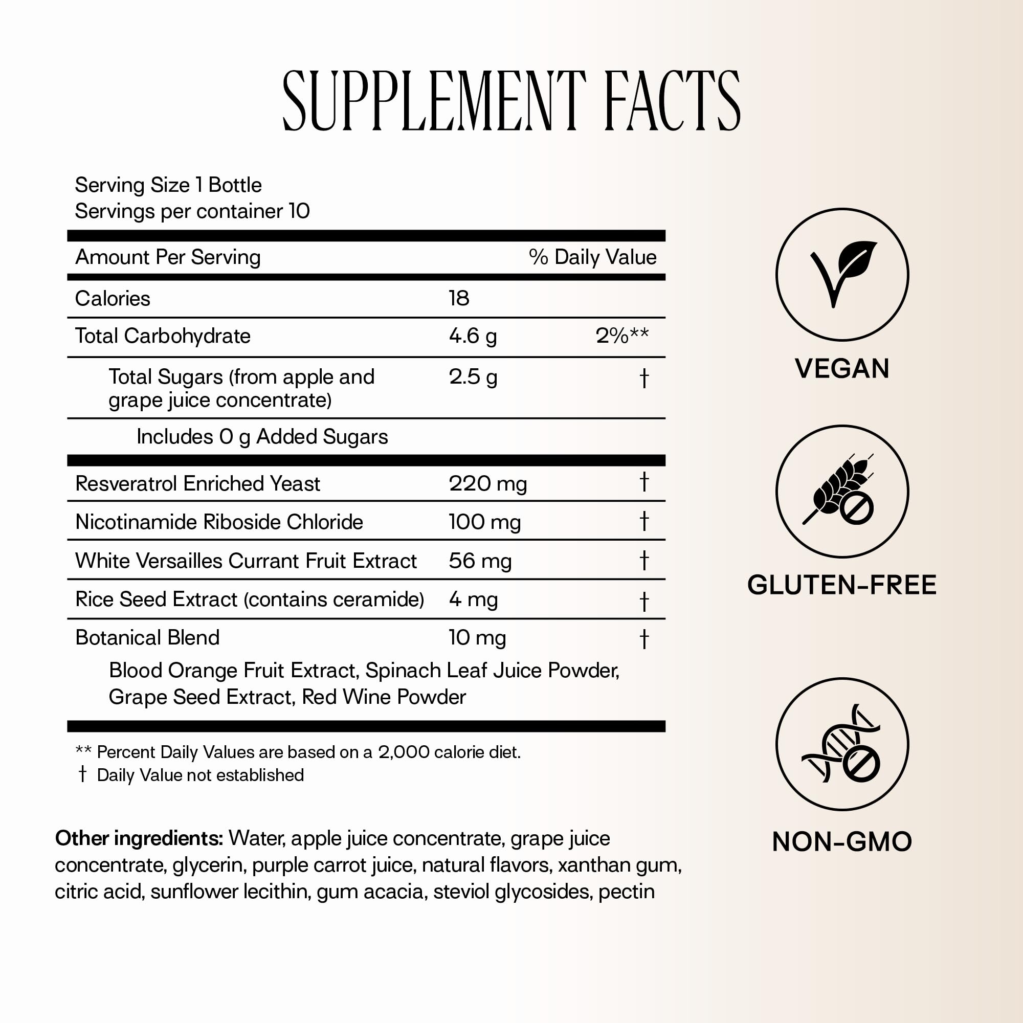 Happy Aging Liquid NAD+ Resveratrol Supplement, NMN Alternative, Liposomal Nicotinamide Riboside & Antioxidants for Energy Support, Brain Health, Firm Skin, Twice Weekly Use, 30 Shots Happy AgingBuy Supplements Australia