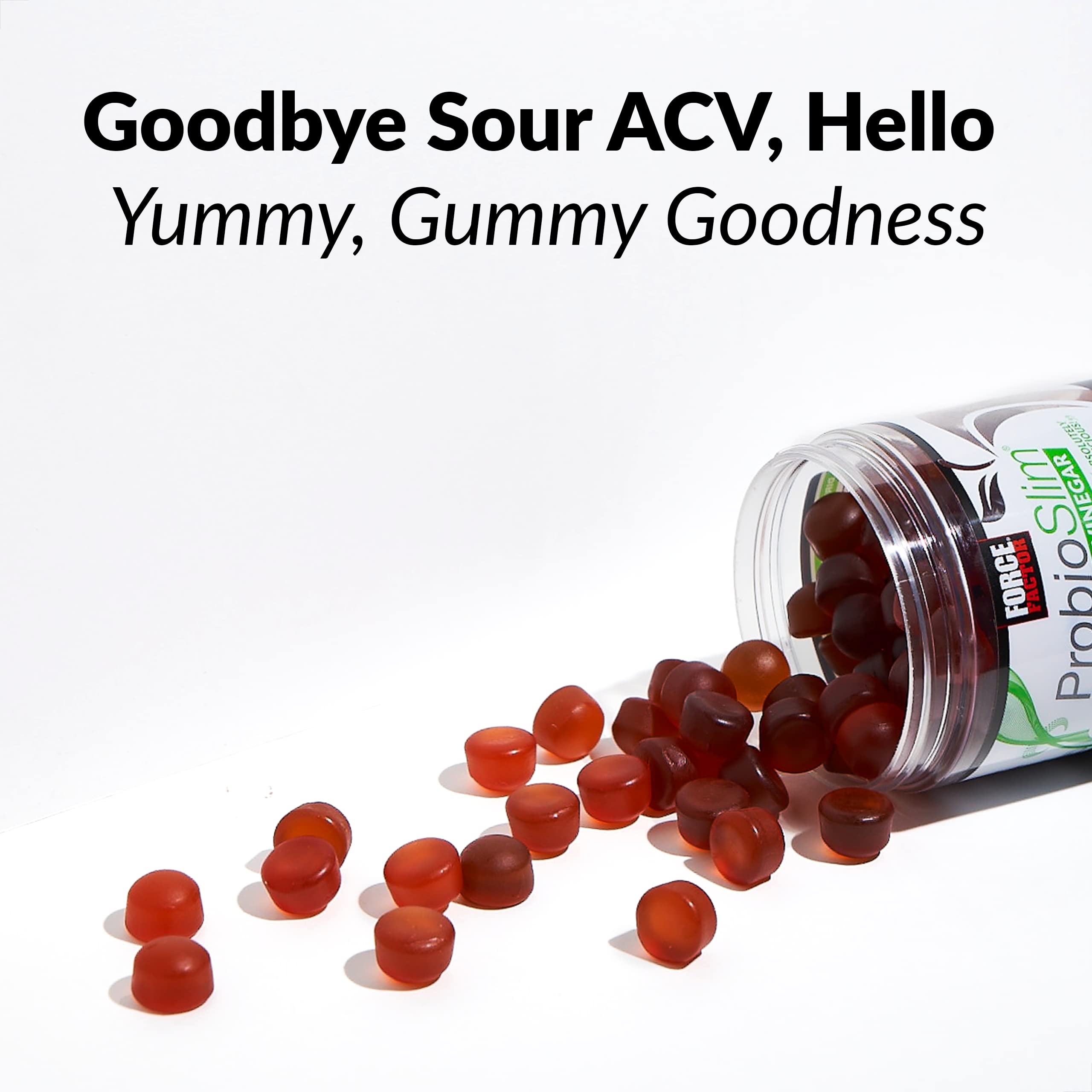 FORCE FACTOR ProbioSlim Apple Cider Vinegar Gummies, 3-Pack, with Organic Apple Force FactorBuy Supplements Australia