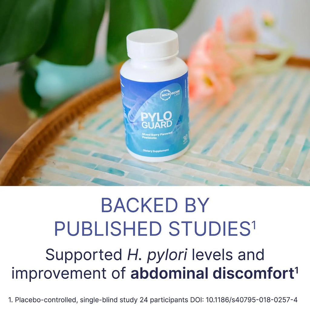 Microbiome Labs PyloGuard - Patented L reuteri DSM17648 to Improve Digestive Comfort - Gut Health & Immune Support Supplement - Postbiotic (30 Capsules) Microbiome LabsBuy Supplements Australia