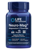Blue supplement bottle labeled 'Neuro-Mag' by Life Extension on a white background