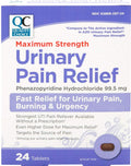 Quality Choice Max Strength Urinary Pain Relief, Maximum Strength Fast Relief of UTI Pain, Burning, and Feeling of Urgency to Pee, 24 Count Package of Tablets Quality ChoiceBuy Supplements Australia