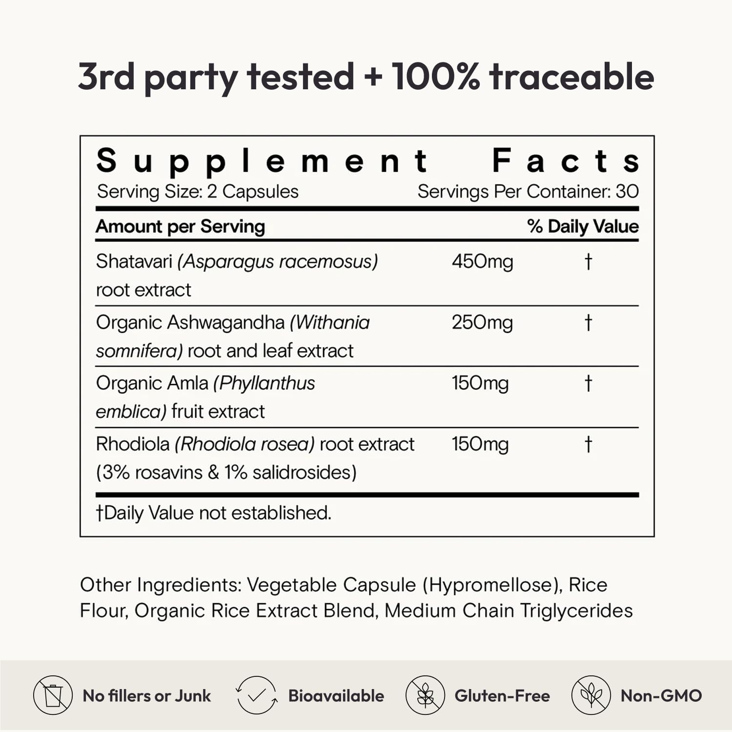 Moon Juice SuperYou Ashwagandha Supplements with Rhodiola, Shatavari & Amla - Cortisol Reducer for Energy, Mood, Focus and Stress Support, Vegan, Non-GMO & 100% Traceable, 60 Capsules, 30 Servings Moon JuiceBuy Supplements Australia