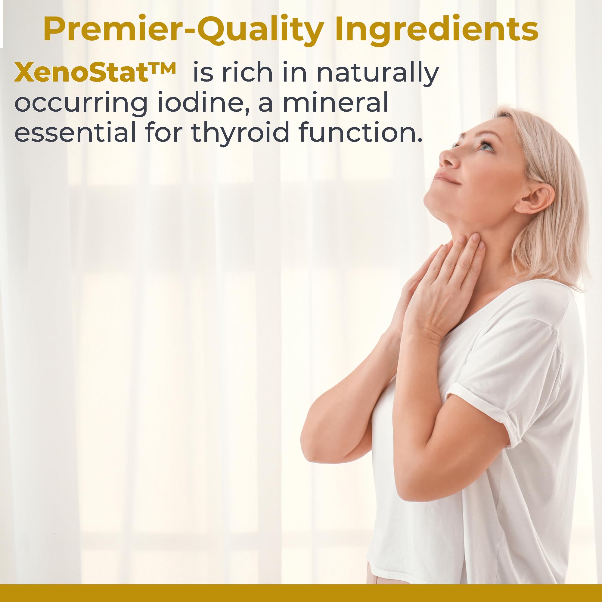 Premier Research Labs XenoStat - Thyroid Supplement, Thyroid Support for Women & Men, Iodine Supplement, Hormone Support, Thyroid Support Complex Supplement - 90 Capsules Premier Research LabsBuy Supplements Australia