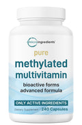 Micro Ingredients Pure Methylated Multivitamin, 240 Capsules | 19-in-1 Formula with Vitamins C, D, B12, Folate, Magnesium, Zinc & More | Micro IngredientsBuy Supplements Australia