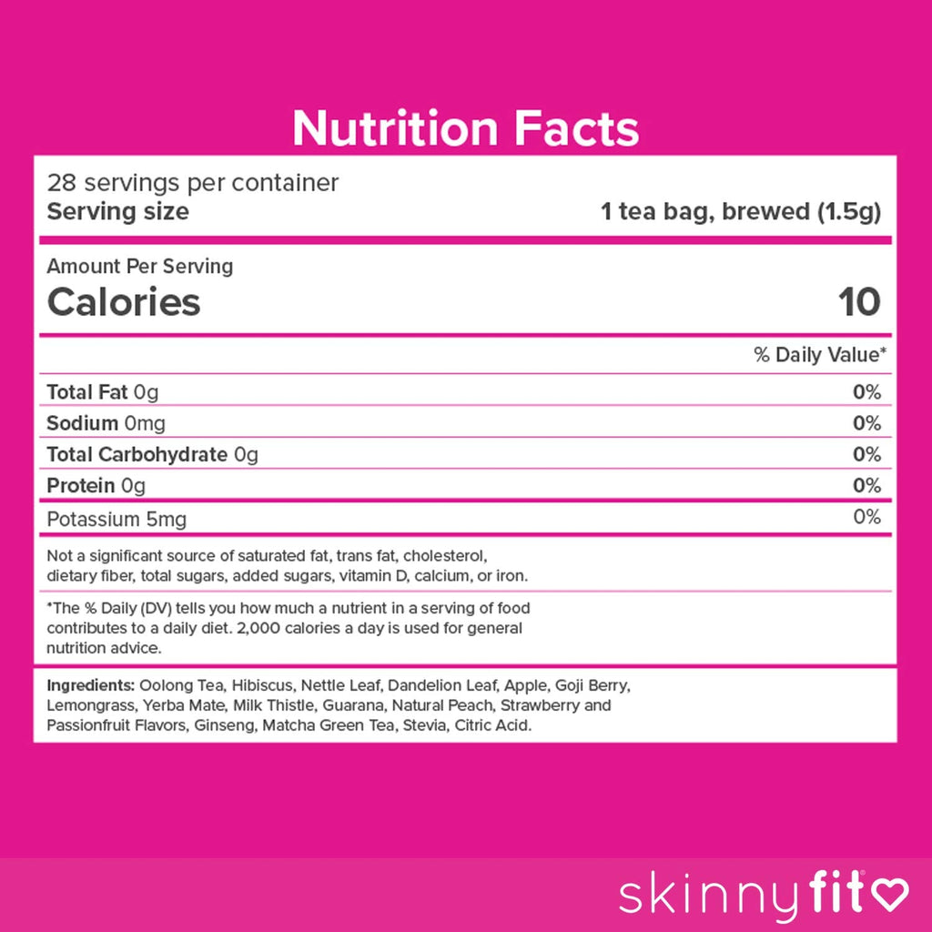 SkinnyFit Detox Tea: All-Natural, Laxative-Free, Supports A Healthy Weight