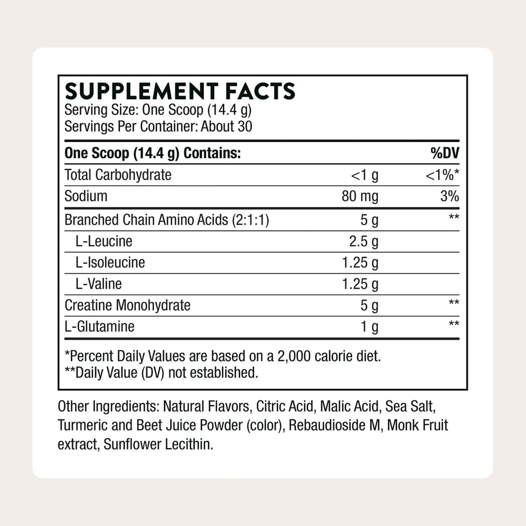 THORNE - Creatine + BCAAs - Micronized Creatine Monohydrate + BCAA Powder - Support for Muscles, Exercise Endurance & Recovery* - for Women & Men - Peach Mango - NSF Certified for Sport - 30 Servings THORNE buy supplements Au
