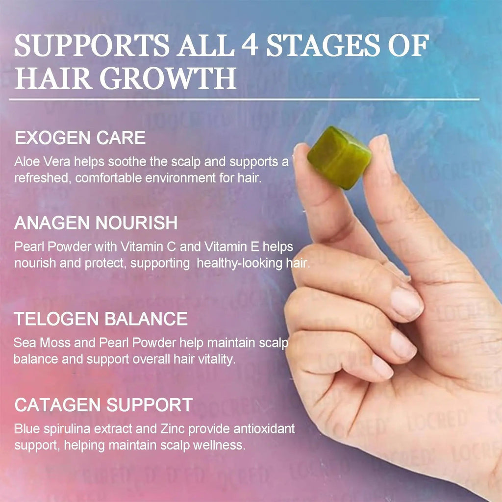 Giamau Revive Hair Gummies, Sea Moss Gummies, Natural Nutrient Blend for Hair Health Support – Gluten-Free, No Harsh Chemicals, 60 Gummies (1) GiamauBuy Supplements Australia