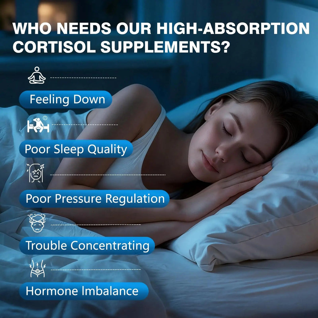 Bvlaue Cortisol Supplements for Women & Men - 15-in-1 Cortisol Reducer Manager Lower w/Ashwagandha,Magnesium,L-Theanine/Saffron Vitamin B6 & B12,60 Vegan CT for Stress Relief Sleep,Mood,Non-GMO BvlaueBuy Supplements Australia