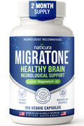 Migratone Migraine Relief Nutritional Support Supplement - with Magnesium, Riboflavin Vitamin B2, B6 & B12, Microactive Coq10, Feverfew, PA-Free Butterbur, and Folate - Clinically Preferred Blend NaticuraBuy Supplements Australia