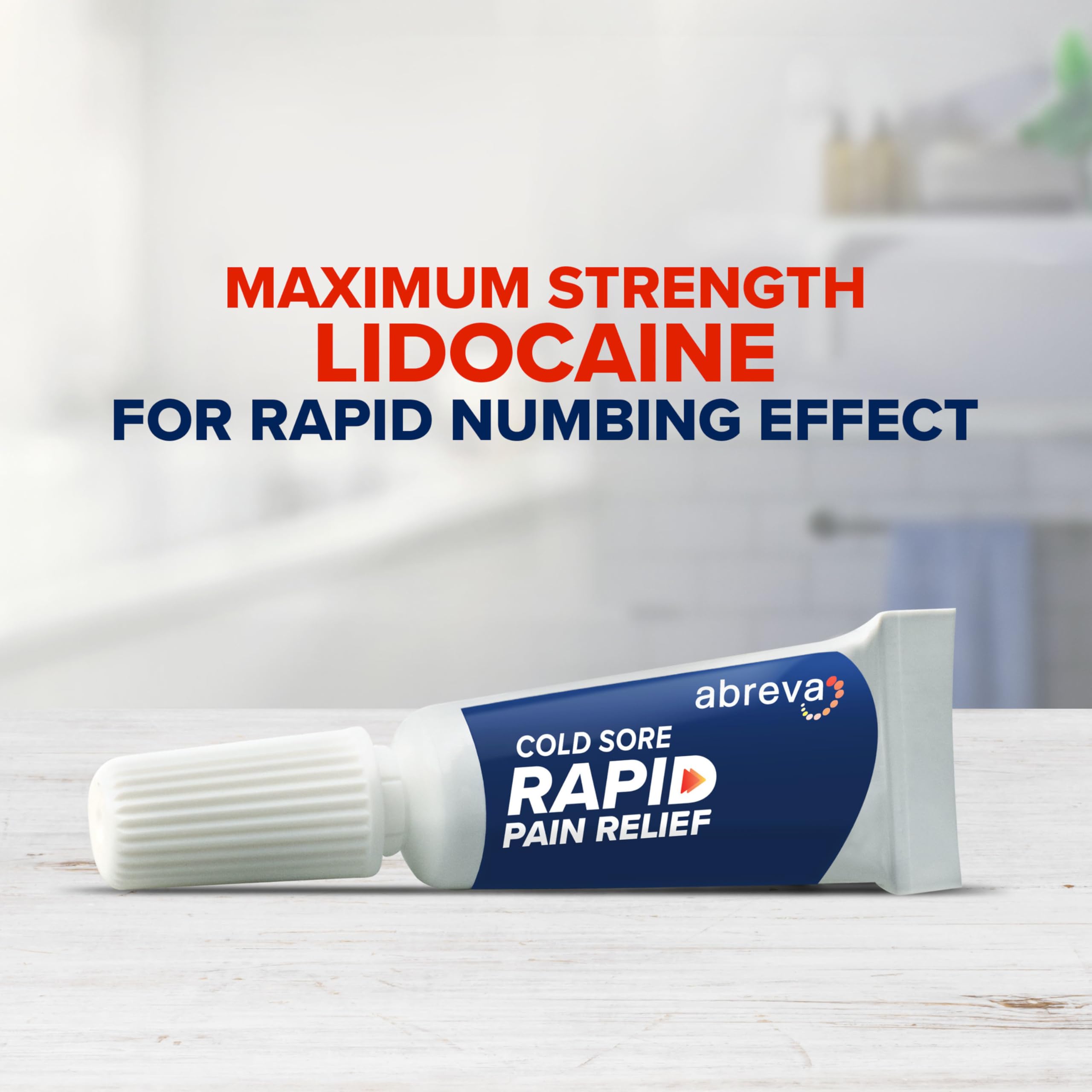 Abreva Cold Sore Treatment Rapid Pain Relief Cream - 1 Tube, 3 Grams Abreva buy supplements Au
