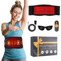 Infrared Red Light Therapy Belt:LED Lamp Vibration Near Body Pain Relief Device Wrap Red