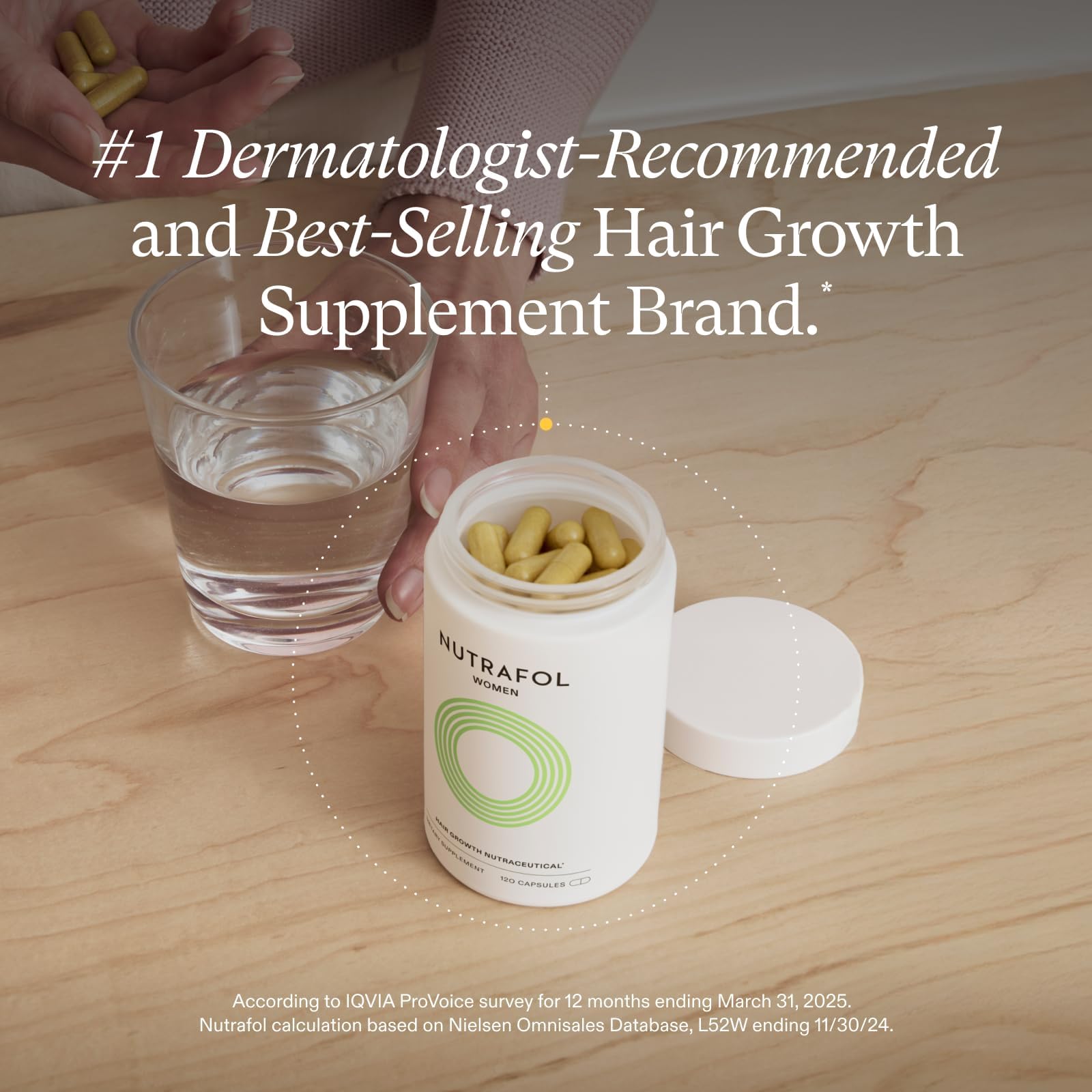 Nutrafol Women's Hair Growth Supplements, Ages 18-44, Clinically Proven for Visibly Thicker and Stronger Hair, Dermatologist Recommended - 1 Month Supply NutrafolBuy Supplements Australia