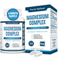 Purely Optimal Magnesium Complex - 6 Forms Magnesium Glycinate, Citrate & Malate - Sleep Support, Stress Relief, Muscles, Heart Health & Relaxation
