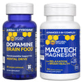 NATURAL STACKS Dopamine Brain Food + Magtech Magnesium Bundle - Chelated Magnesium Complex - Supports Brain Health & Mental Drive* - 150 Total Capsules NATURAL STACKSBuy Supplements Australia