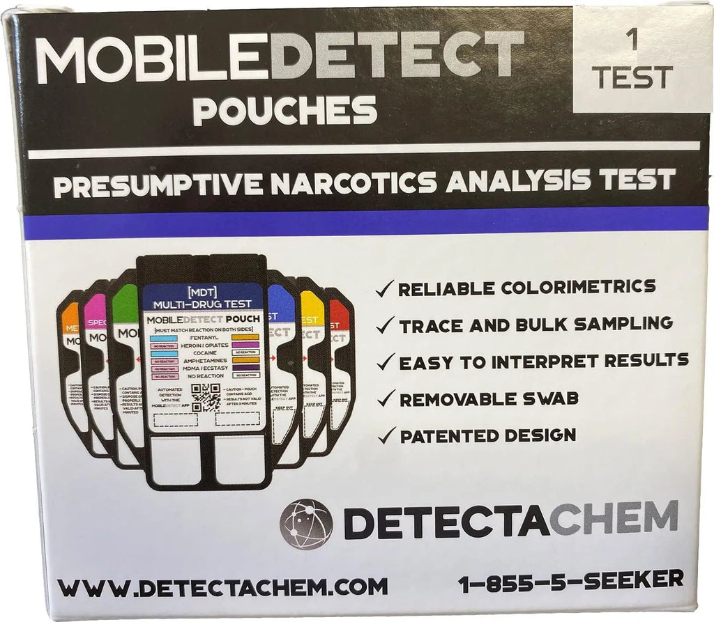 MobileDetect Pouch Residue Detection Multi-Drug Test Kit - Rapid Surface Residue Detector MobileDetect PouchBuy Supplements Australia