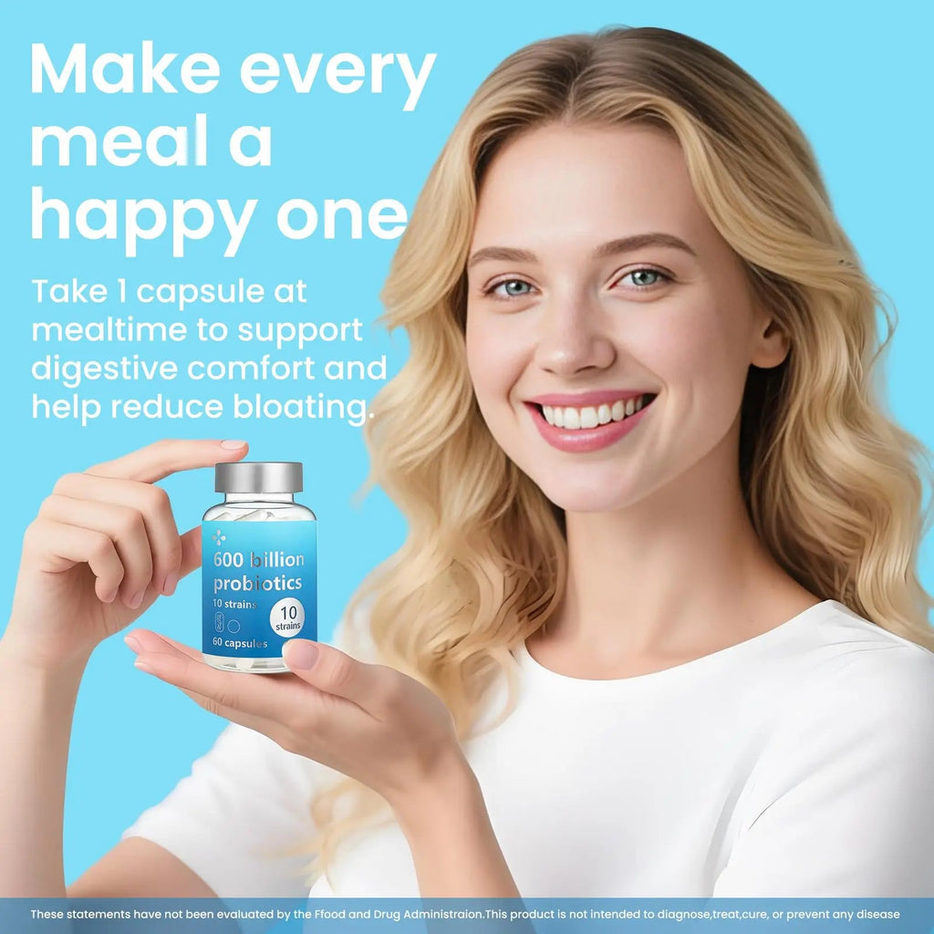 LOUDSAY Probiotics 60 Billion CFU - 10 Strains - Immune, Digestive & Gut Health - Supports Occasional Constipation, Diarrhea, Gas & Bloating - for Women & Men - 60 ct LOUDSAYBuy Supplements Australia