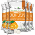 HERBION Naturals Cough Drops with Orange Flavor, Sugar-Free with Stevia, Soothes Cough, for Adults and Children Over 6 Years – Pack of 5(125 Lozenges) HERBION buy supplements Au